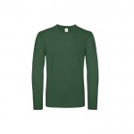 Camiseta de algodón de manga larga para hombre 145 g/m2 B&C color verde oscuro