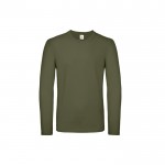 Camiseta de algodón de manga larga para hombre 145 g/m2 B&C color verde oliva