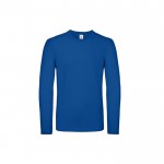 Camiseta de algodón de manga larga para hombre 145 g/m2 B&C color azul real