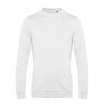 Jersey de cuello redondo de algodón entallado 280 g/m2 B&C color blanco