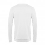 Jersey de cuello redondo de algodón entallado 280 g/m2 B&C color blanco vista detalle 2
