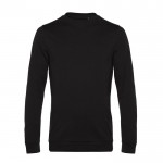 Jersey de cuello redondo de algodón entallado 280 g/m2 B&C color negro