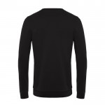 Jersey de cuello redondo de algodón entallado 280 g/m2 B&C color negro vista detalle 2