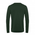 Jersey de cuello redondo de algodón entallado 280 g/m2 B&C color verde bosque vista detalle 2