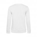 Sudadera para mujer de manga larga en algodón 280 g/m2 B&C color blanco vista 2