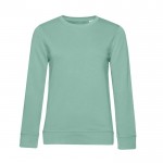 Sudadera para mujer de manga larga en algodón 280 g/m2 B&C color verde menta