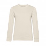 Sudadera para mujer de manga larga en algodón 280 g/m2 B&C color blanco roto