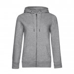 Sudadera de algodón para mujer con cremallera 280 g/m2 B&C