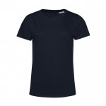 Camiseta de algodón orgánico para mujer manga corta 150 g/m2 B&C color azul marino