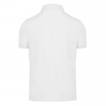 Polo clásico unisex de algodón en manga corta 180 g/m2 B&C color blanco vista detalle 2