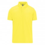 Polo clásico unisex de algodón en manga corta 180 g/m2 B&C color amarillo