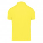 Polo clásico unisex de algodón en manga corta 180 g/m2 B&C color amarillo vista detalle 2