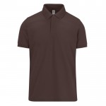 Polo clásico unisex de algodón en manga corta 180 g/m2 B&C color marrón oscuro
