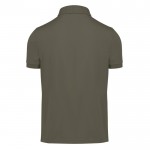 Polo clásico unisex de algodón en manga corta 180 g/m2 B&C color verde militar vista detalle 2
