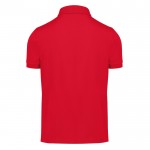 Polo clásico unisex de algodón en manga corta 180 g/m2 B&C color rojo vista detalle 2