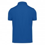Polo clásico unisex de algodón en manga corta 180 g/m2 B&C color azul real vista detalle 2