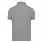 Polo clásico unisex de algodón en manga corta 180 g/m2 B&C color gris jaspeado vista detalle 2