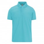 Polo clásico unisex de algodón en manga corta 180 g/m2 B&C color turquesa