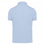 Polo clásico unisex de algodón en manga corta 180 g/m2 B&C color azul grisáceo vista detalle 2