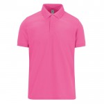 Polo clásico unisex de algodón en manga corta 180 g/m2 B&C color rosa