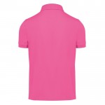 Polo clásico unisex de algodón en manga corta 180 g/m2 B&C color rosa vista detalle 2