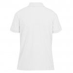 Polo clásico de algodón para mujer de manga corta 180 g/m2 B&C color blanco vista detalle 2