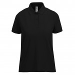 Polo clásico de algodón para mujer de manga corta 180 g/m2 B&C color negro vista 11