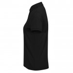 Polo clásico de algodón para mujer de manga corta 180 g/m2 B&C color negro