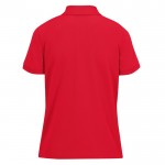 Polo clásico de algodón para mujer de manga corta 180 g/m2 B&C color rojo vista detalle 2