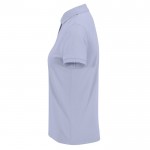 Polo clásico de algodón para mujer de manga corta 180 g/m2 B&C color lavanda