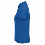Polo clásico de algodón para mujer de manga corta 180 g/m2 B&C color azul real