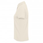 Polo clásico de algodón para mujer de manga corta 180 g/m2 B&C color blanco roto