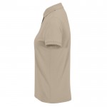Polo clásico de algodón para mujer de manga corta 180 g/m2 B&C color arena