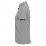 Polo clásico de algodón para mujer de manga corta 180 g/m2 B&C color gris jaspeado