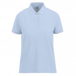 Polo clásico de algodón para mujer de manga corta 180 g/m2 B&C color azul grisáceo