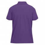 Polo clásico de algodón para mujer de manga corta 180 g/m2 B&C color violeta vista detalle 2