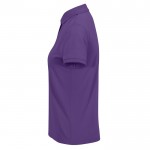 Polo clásico de algodón para mujer de manga corta 180 g/m2 B&C color violeta