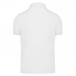 Polo básico unisex de algodón de manga corta 210 g/m2 B&C color blanco vista detalle 2
