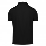 Polo básico unisex de algodón de manga corta 210 g/m2 B&C color negro vista detalle 2