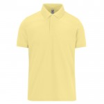 Polo básico unisex de algodón de manga corta 210 g/m2 B&C color amarillo claro
