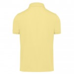 Polo básico unisex de algodón de manga corta 210 g/m2 B&C color amarillo claro vista detalle 2