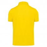 Polo básico unisex de algodón de manga corta 210 g/m2 B&C color amarillo vista detalle 2
