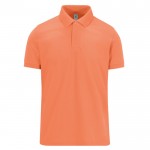 Polo básico unisex de algodón de manga corta 210 g/m2 B&C color salmón
