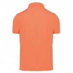Polo básico unisex de algodón de manga corta 210 g/m2 B&C color salmón vista detalle 2