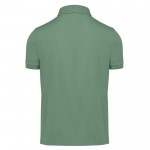 Polo básico unisex de algodón de manga corta 210 g/m2 B&C color verde oliva vista detalle 2