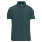 Polo básico unisex de algodón de manga corta 210 g/m2 B&C color verde oscuro
