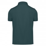 Polo básico unisex de algodón de manga corta 210 g/m2 B&C color verde oscuro vista detalle 2