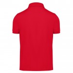 Polo básico unisex de algodón de manga corta 210 g/m2 B&C color rojo vista detalle 2