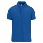 Polo básico unisex de algodón de manga corta 210 g/m2 B&C color azul real