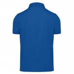 Polo básico unisex de algodón de manga corta 210 g/m2 B&C color azul real vista detalle 2